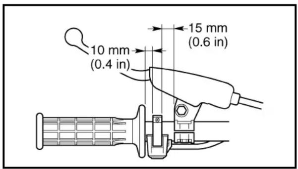 10 mm (0.4 in) 15 mm (0.6 in)