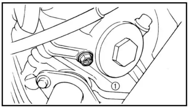 YAMAHA TT-R125E (2006) - OIL PRESSURE INSPECTION/PILOT AIR SCREW ADJUSTMENT/ENGINE IDLING SPEED ADJUSTMENT - 1