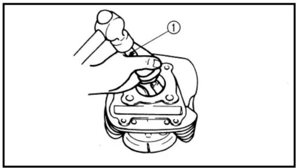 Technical diagram showing a mechanical assembly with labeled component ①