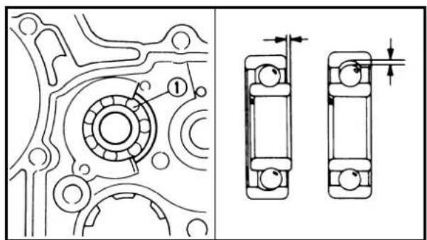 Technical drawing of a mechanical assembly with sectional views and dimension annotations