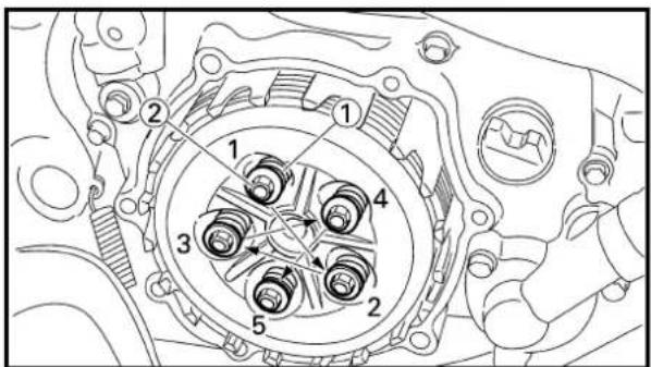 Technical diagram of a mechanical assembly with numbered components for identification