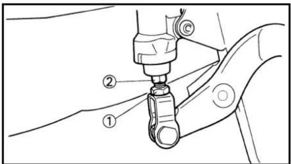 YAMAHA YZ85 (2002) - REAR BRAKE ADJUSTMENT/ FRONT BRAKE PAD INSPECTION AND REPLACEMENT - 4
