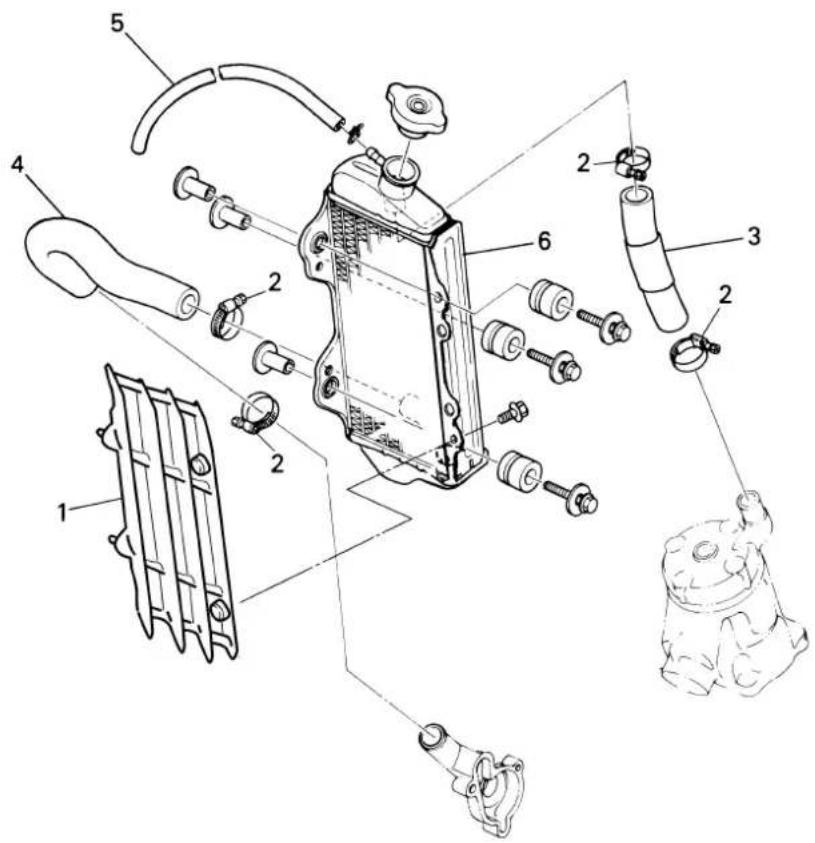 YAMAHA YZ85 (2002) - RADIATOR - 2