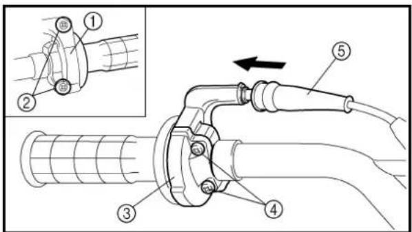 Technical diagram of a pipe fitting with numbered components and an inset showing a close-up view of the component.