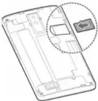 ZTE Blade V220 - De microSDHC™-kaart plaatsen (niet meegeleverd) - 2