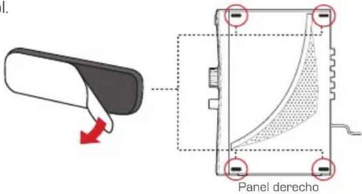 Panel derecho