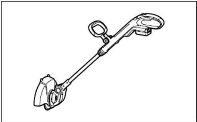 Line drawing of a handheld device with lever and handle (no text or symbols)