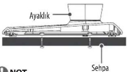 LG 60LX341C - TV'nin bir sehpaya bağlanması - 2