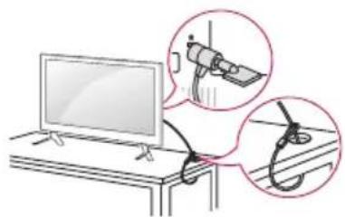 LG 60LX341C - Utilizzo del sistema di sicurezza kensington - 1