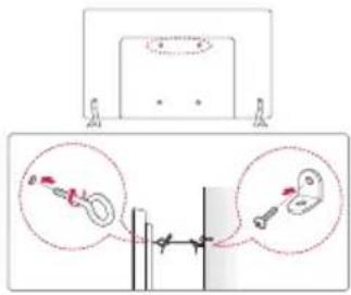 Diagram showing electrical connections with labeled components and magnified views of a device setup