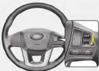 KIA Rio (2016) - To increase cruise control set speed: - 2