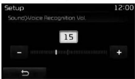 Setup 12:00 Sound Voice Recognition Vol. 15 - +