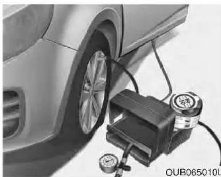 KIA Rio (2016) - Using the Tire Mobility Kit - 1
