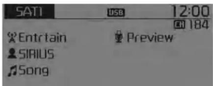 SAT1 USB 12:00 EN 184 Entertain Preview SIRIUS Song