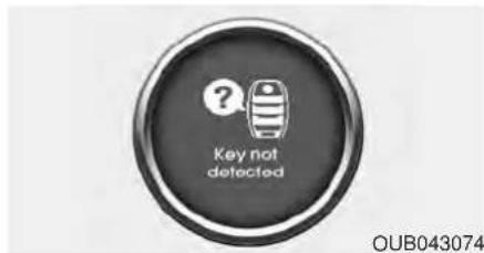 Key not detected OUB043074
