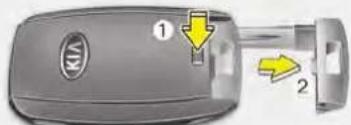 KIA Rio (2016) - CAUTION - Key button operation - 2