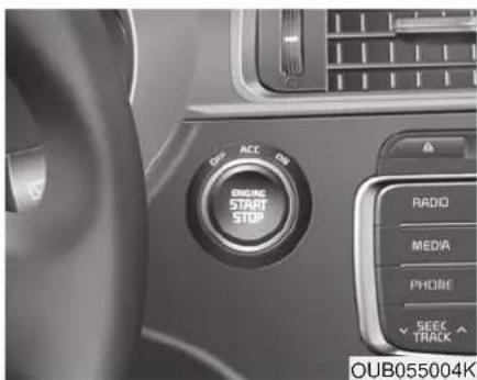 ONION START STOP OFF ACC ON RADIO MEDIA PHONE SEEK TRACK OUB055004K