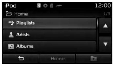 iPod Home 12:00 Playlists Artists Albums Home