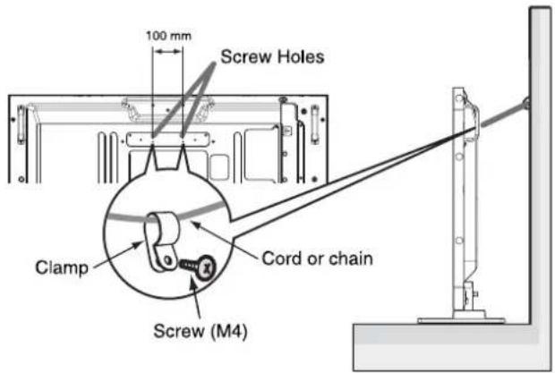 100 mm Screw Holes Clamp Cord or chain Screw (M4)