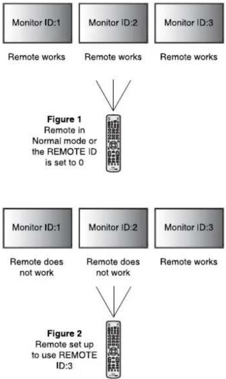 NEC MultiSync P463 - TO SET/RESET REMOTE CONTROL MODE - 1