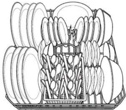 HOTPOINT HDA3600HWW - Panier à couverts - 3