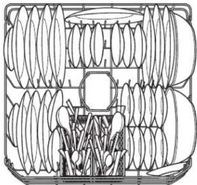 HOTPOINT HDA3600HWW - Panier à couverts - 6