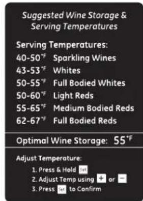 GE GVS04BDWSS - Al conectar el centro de bebidas y enfriador de vinos - 1