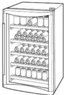 GE GVS04BDWSS - Disposition des boissons et des bouteilles de vin - 2