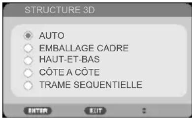STRUCTURE 3D AUTO EMBALLAGE CADRE HAUT-ET-BAS CÔTE A CÔTE TRAME SEQUENTIELLE