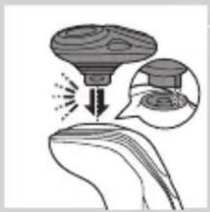 PHILIPS Series 5000 PowerTouch S5380 - Retrait ou fixation des accessoires clipsables - 2