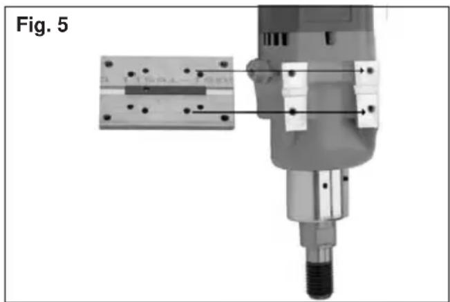 MILWAUKEE 4097-20 - Mounting the Dymodrill Motor to the Stand For All Cat. Nos. - 1