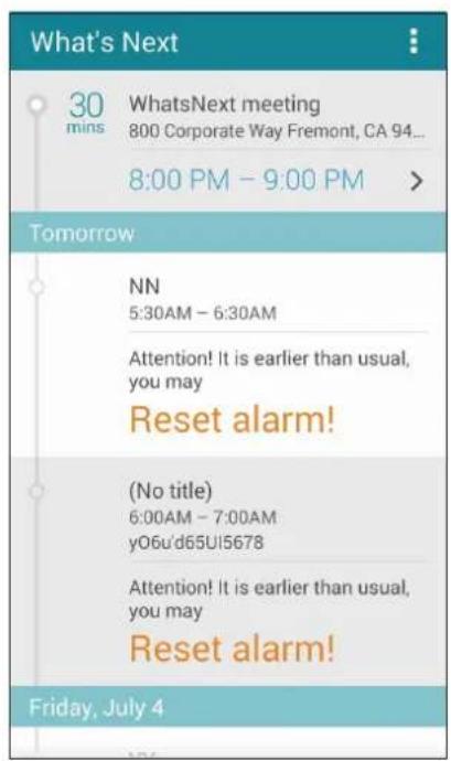 ASUS ZenPad Z370CG - Alerte de début d'événement - 1
