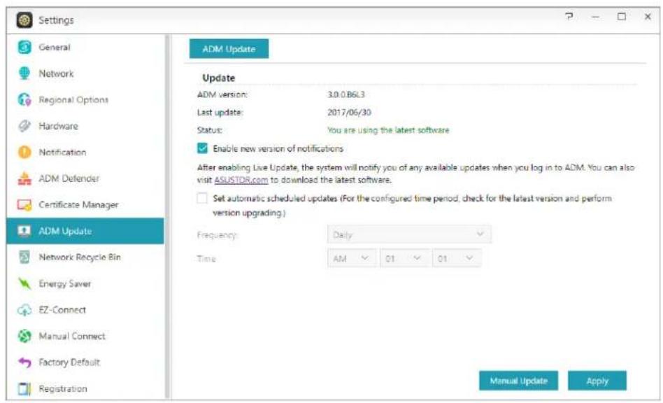 Asustor AS7010T - Actualización de ADM - 1