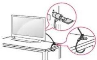 LG 49UF7729 - Using the kensington security system - 1