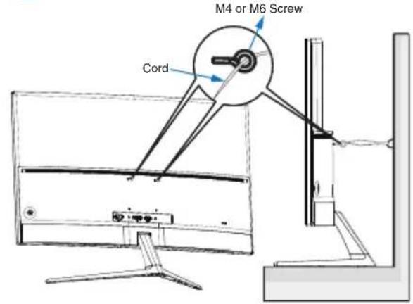M4 or M6 Screw Cord