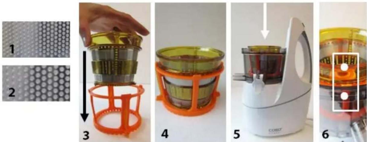 CASO SJW 400 - A) Strainer for juice and smoothie - 1