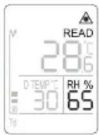 N READ 28.0°C D TEMPERATURE RH % 30 65 Td