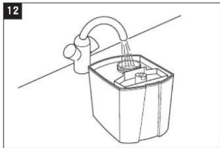 Line drawing of a bucket with a faucet inserted, no text or symbols present