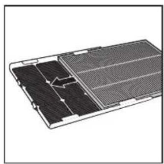 Diagram of a solar panel array with visible internal structure and mounting brackets (no text or symbols)