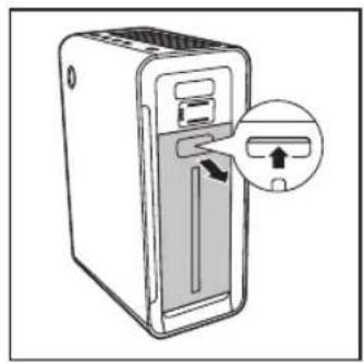 PHILIPS AC4086 - Retirez le réservoir d'eau de l'appareil. - 1
