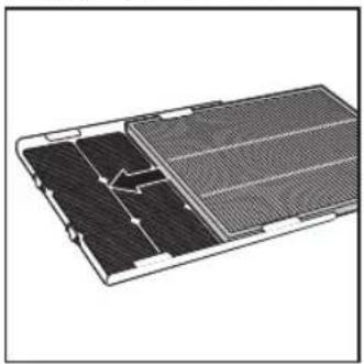 Diagram of a solar panel structure showing internal grid and mounting brackets (no text or symbols)