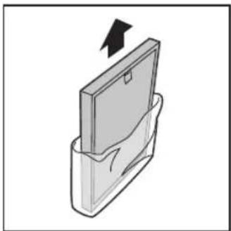 Illustration of a mechanical device with a downward arrow indicating force or motion (no text or symbols)