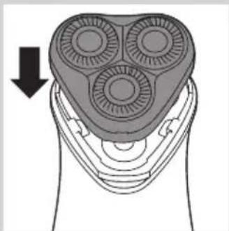 PHILIPS SHAVER Series 3000 HQ6986 - 每周:剃须刀头组件和胡茬储藏室 - 4