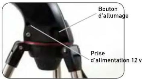 Bouton d'allumage Prise d'alimentation 12 v