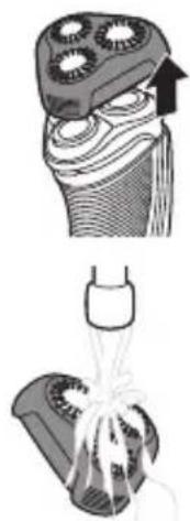 PHILIPS SHAVER Series 3000 S3120 - Het stoppelopzetstuk schoonmaken (alleen S3520 en S3510) - 1