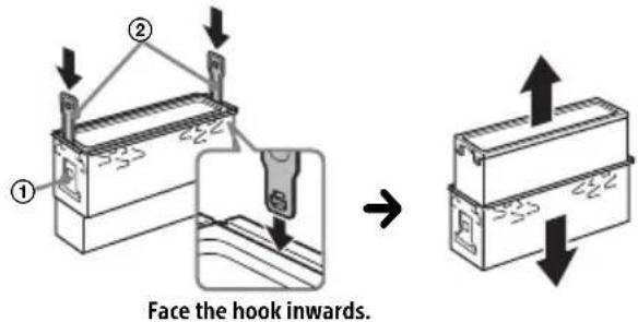 Face the hook inwards.