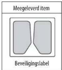 Meegeleverd item Beveiligingslabel