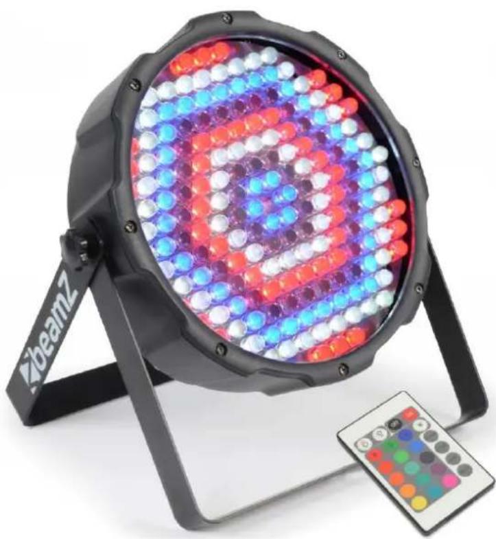 BeamZ FlatPAR 151.284 - LED FlatPAR-186x10mm RGBW, IR, DMX - 1