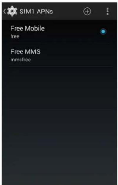 SIM1 APNs Free Mobile free Free MMS mmsfree