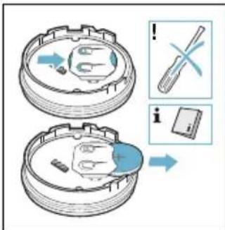 Diagram illustrating a mechanical assembly process with labeled parts and directional arrows, including tool icons and annotations.